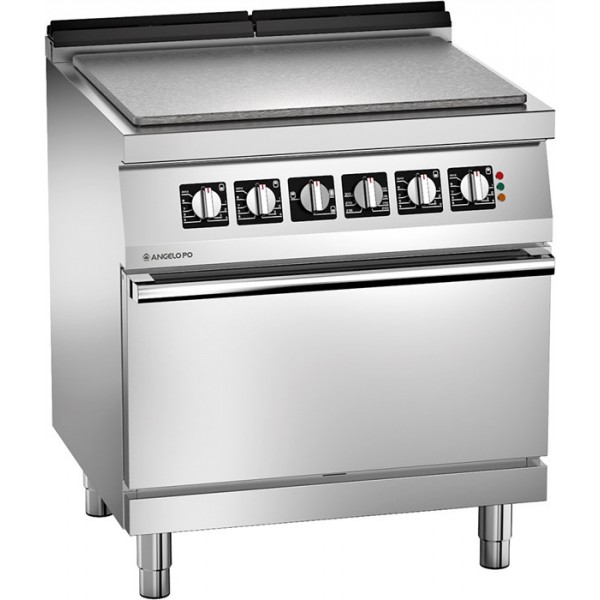 SOLID TOP ELECTRIC BOILING TABLE ON ELECTRIC STATIC OVEN Angelo PO