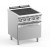 4 ALLIGNED PLATES ON ELECTRIC OVEN  - MBM