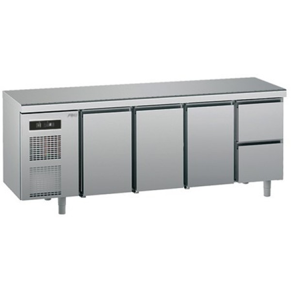 Хладилна шкаф-маса  Sagi с 3 врати и 2 чекмеджета- среднотемпературна -GN1/1 - KUEC2M